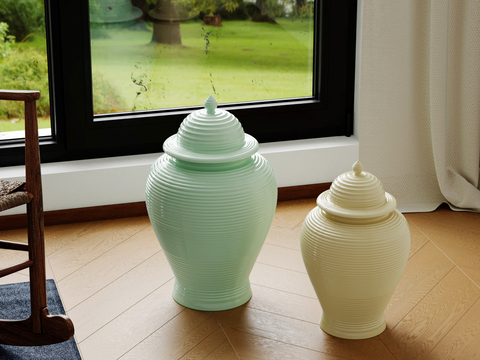  新中式陶瓷器3d模型 