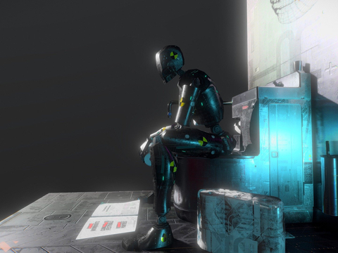  科幻设施 浴室包3d模型 