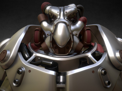  动力装甲X-01 游戏角色3d模型 