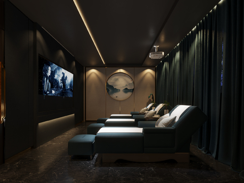  洗浴中心 足浴店 沐足阁3d模型 