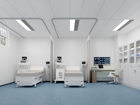  现代医院诊室 门诊3d模型 