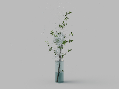  水生植物 水培绿植3d模型 