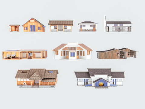  公共卫生间 公厕3d模型 