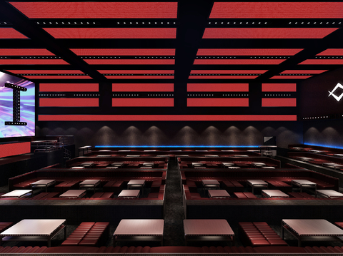  现代酒吧3d模型 