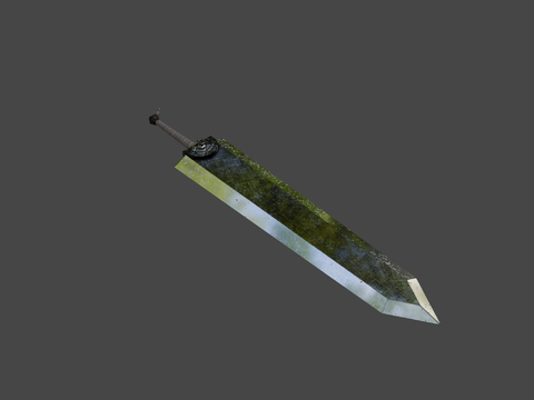  屠龙大剑 刀剑 剑刃 动漫道具3d模型 