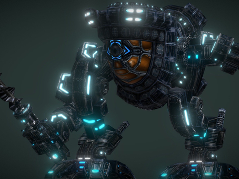  科幻机器人 智能机器3d模型 