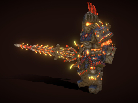  游戏角色 地狱守卫3d模型 