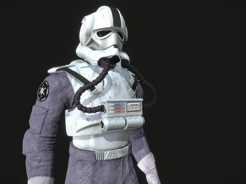  科幻士兵 动漫人物3d模型 