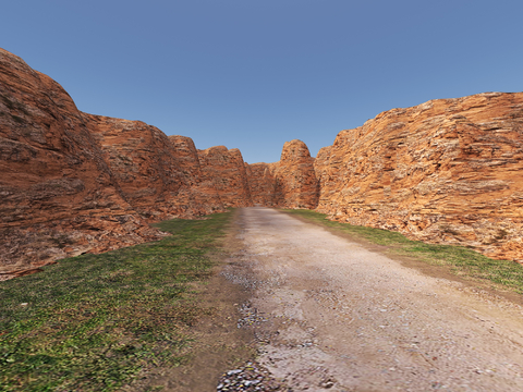  千层石 悬崖峭壁 山体峭壁 岩石3d模型 