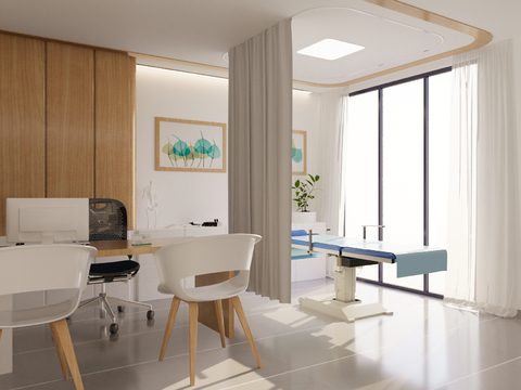  医院诊疗室 医院会诊室3d模型 