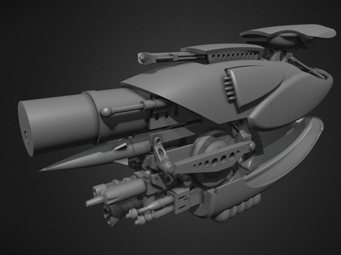  概念手枪 科幻枪支 游戏道具3d模型 