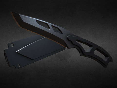  弗吉尼亚脖刀 游戏道具3d模型 