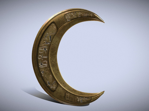  月光骑士新月飞镖3d模型 