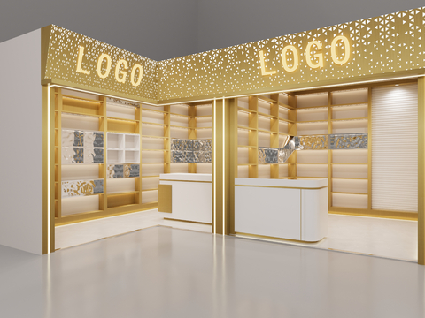  现代专卖店3d模型 