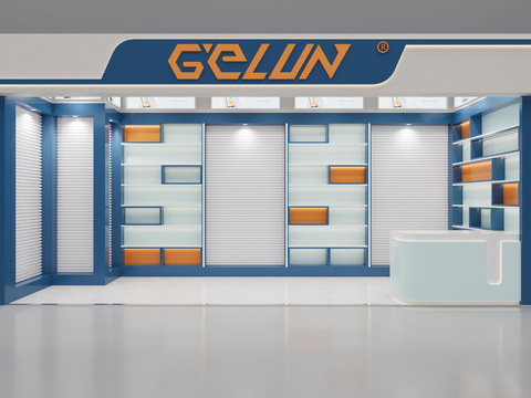  现代专卖店3d模型 