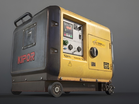  柴油发电机3d模型 