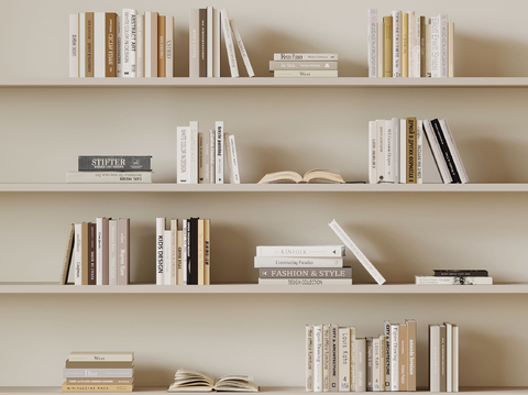  现代书籍 书本3d模型 