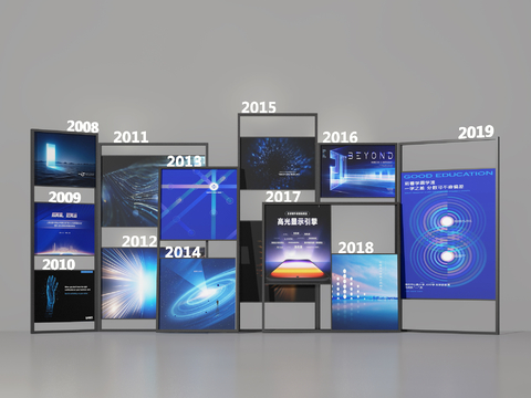  广告架 龙门架 海报墙3d模型 