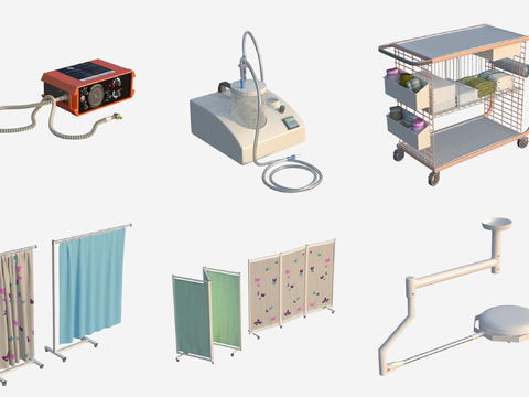  医院设备 医疗器具 器材机器3d模型 