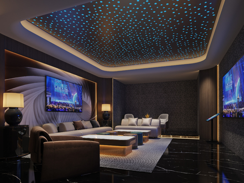  KTV包厢 夜总会 酒吧3d模型 