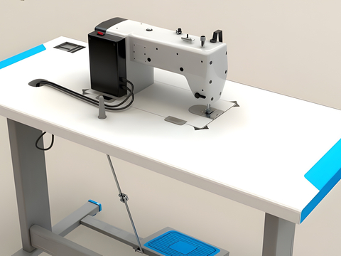  缝纫机 工业缝纫机车3d模型 