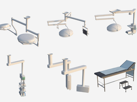  医院设备 医疗器具 器材机器3d模型 