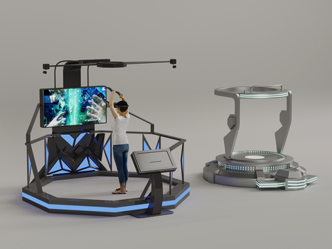  VR游戏设备 VR座椅 vr体验设备3d模型 