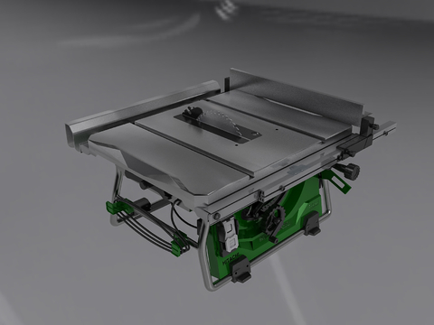  现代电锯 台锯3d模型 