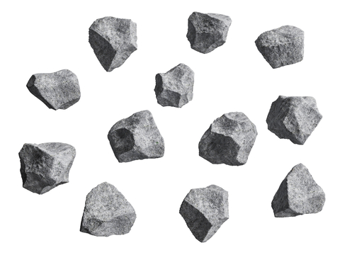  景观石头 假山石 石块 石头3d模型 