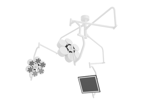  医疗灯 手术无影灯 医疗器械3d模型 