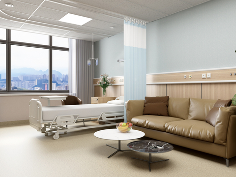  单人病房 VIP病房3d模型 