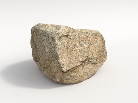  景观石 石头3d模型 