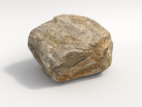 景观石 石头3d模型 