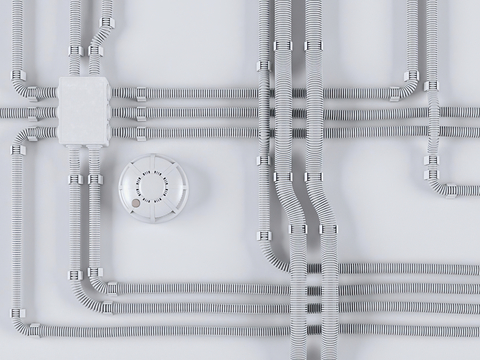  气体管路 气体管道3d模型 
