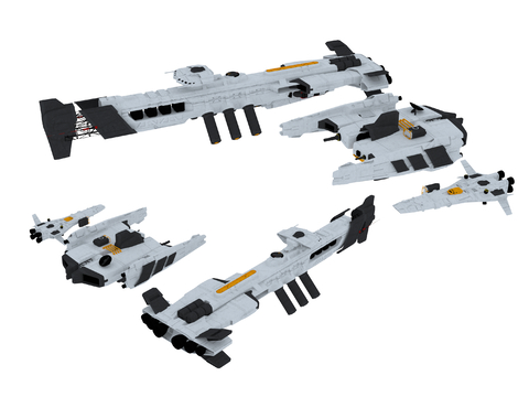  工业设备 航天飞机3d模型 