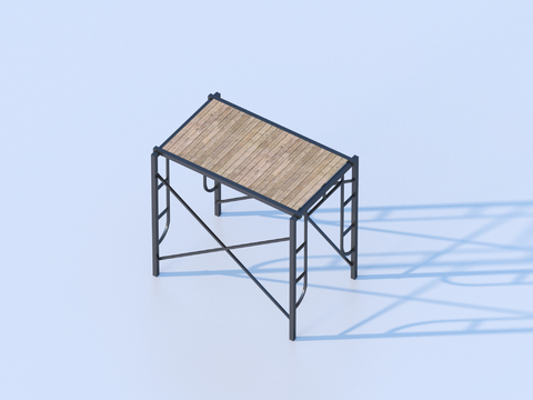  施工脚手架 置物架3d模型 