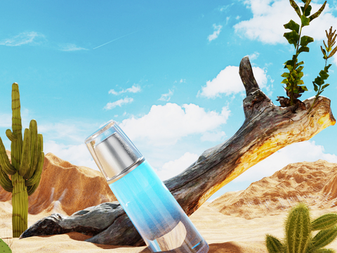  户外景观 沙漠3d模型 