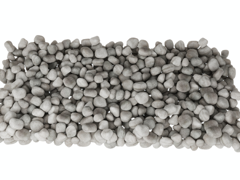  鹅卵石 景观石 碎石 沙滩石头3d模型 