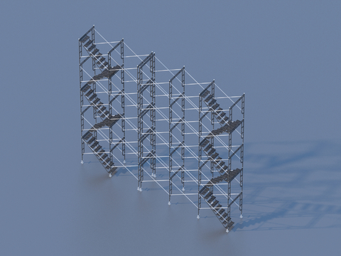  脚手架 置物架3d模型 