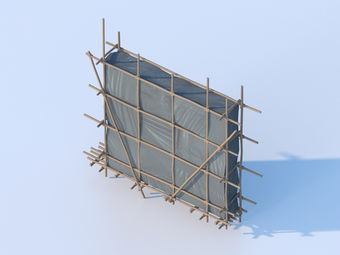  脚手架 置物架3d模型 