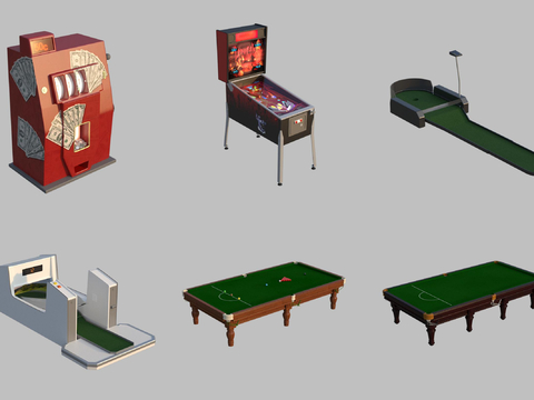  游乐设施 街机游戏机3d模型 
