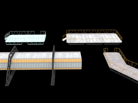  科幻  月球基地 太空设备3d模型 