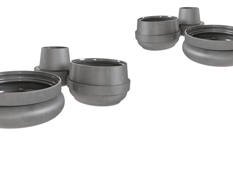  简约陶瓷 花瓶3d模型 