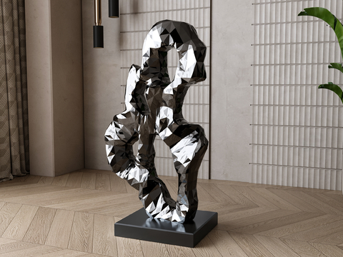  抽象雕塑 艺术摆件3d模型 