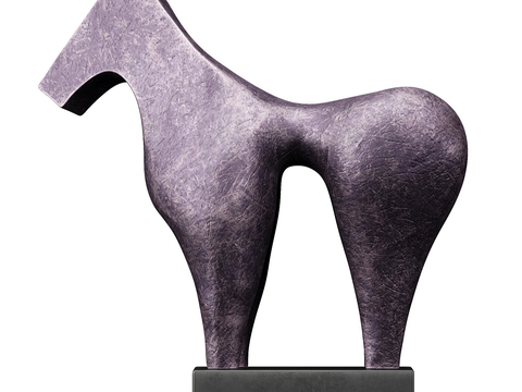  马匹雕塑 艺术摆件3d模型 