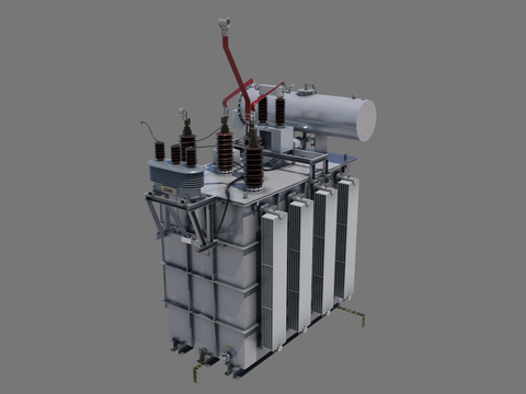  高压电容器 电容器3d模型 
