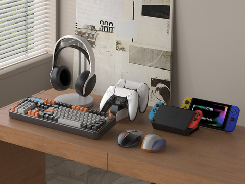  任天堂switch NS 游戏手柄 游戏设备3d模型 