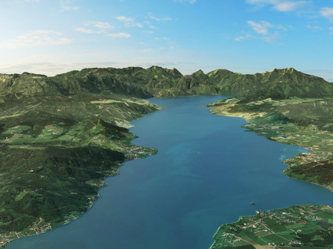  山地 山脉3d模型 