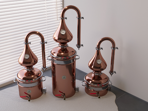  精酿啤酒机 酿造机3d模型 