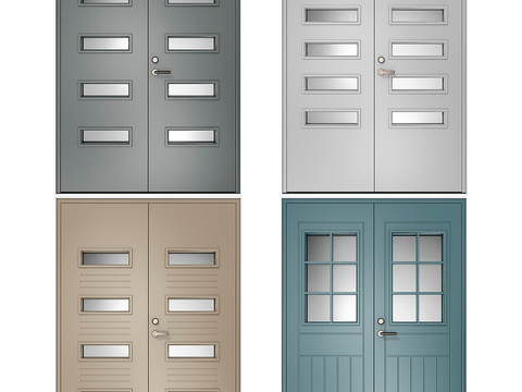  防火门 隔热门 消防门3d模型 